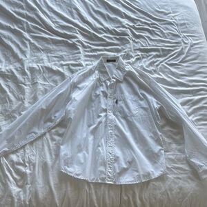 Versace White Casual Button Down Shirt